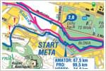 Mapa marathonu w Krakowie