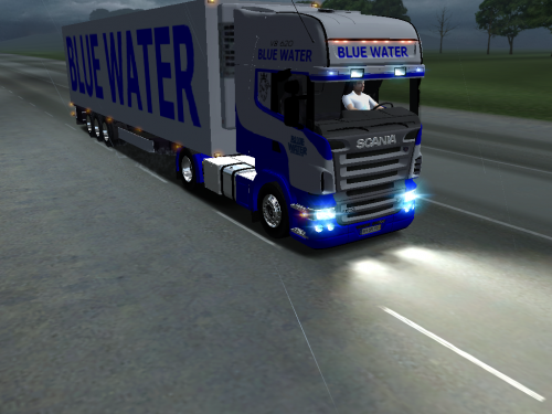 Haulin blue water scania