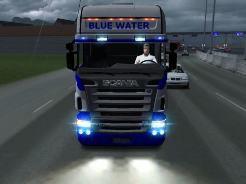 Haulin blue water scania