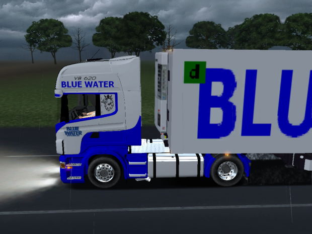 Haulin blue water scania