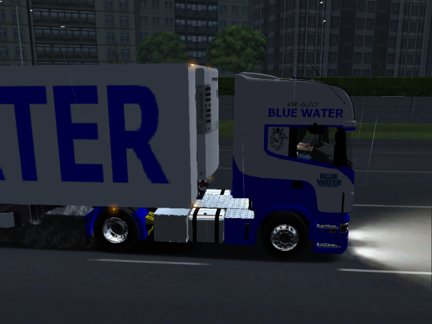 Haulin blue water scania