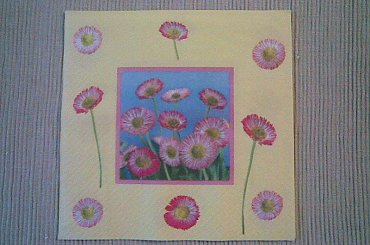 Stokrotki #decoupage #serwetki #wymiana