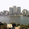 Cairo - widok na Nil z mojego apartamentu