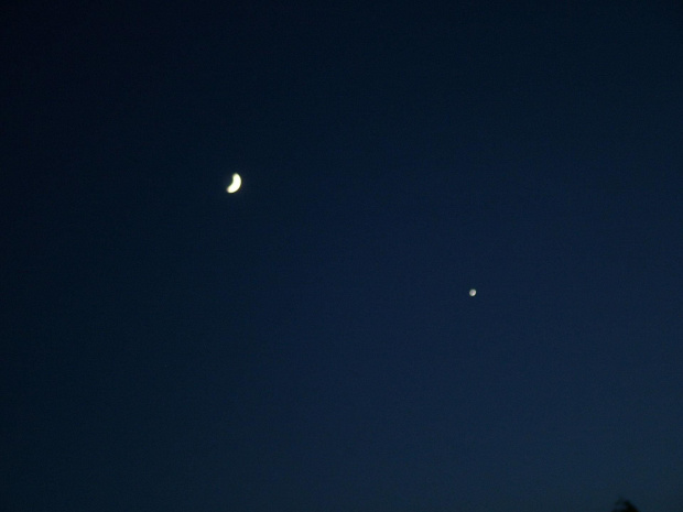 Wenus a ksziężyc #przyroda