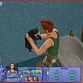 Bartek i Gumiś. :) Adoptowany kotek. Kiedy go wzieli był malutki i miał na imię Baryłeczka lub Baryłka. :) Zmieniłam mu kolor futerka. #Sims2 #Zwierzaki