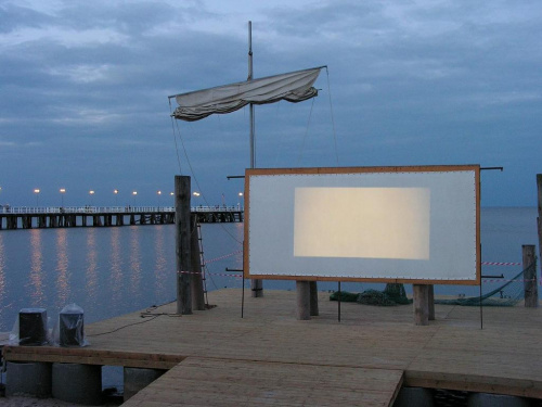 testowa ślepa projekcja #gdynia #kino #plener #filmowy #projektory