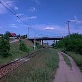 Linia z Tomaszowa do Radomia, peron przystanku Białobrzegi kierunek Radom #Białobrzegi #tomaszów #pkp
