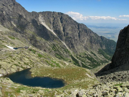 Dolina Pięciu Stawów Spiskich, Dolina Małej Zimnej Wody i Łomnicka Turnia w tle #góry #tatry