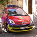 Samochód policyjny na Majorce, czyli festiwal kolorów #Majorka #zwiedzanie