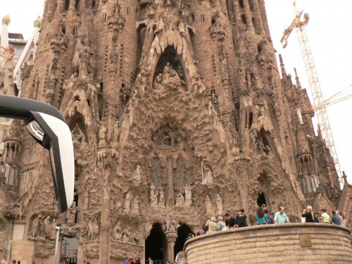 Katedra w Barcelonie, akurat był remont :((