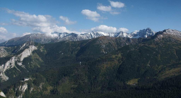 z Kalackiej Kopy widok na Tatry #góry #KalackaKopa #masyw #mountain #panorama #Tatry #Zachodnie