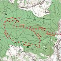 Mapa trasy w Lesie Chełmieckim #mapa #rower #LasChełmiecki #BeskidWyspowy