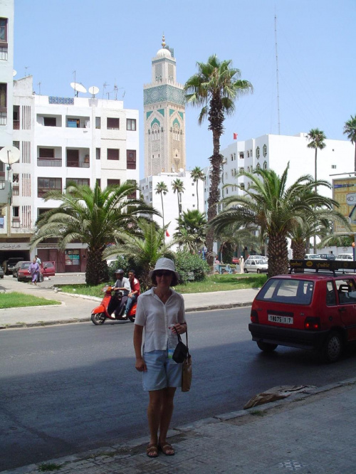 Alinka w Casablance:street in Casablanca