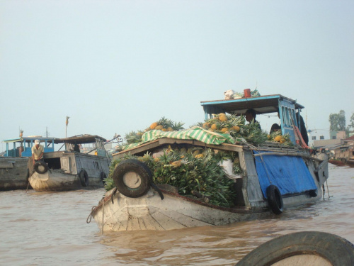 water market, Mekongu Delta #WodnyTarg #DeltaMekongu