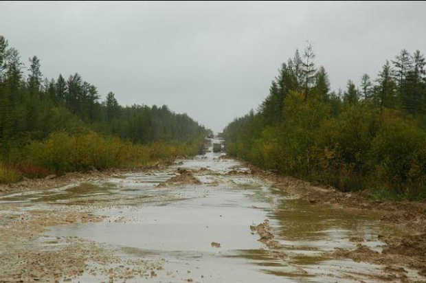 Zdjęcia poglądowe do PDF'a z "rosyjską autostradą" Jakuck-Moskwa