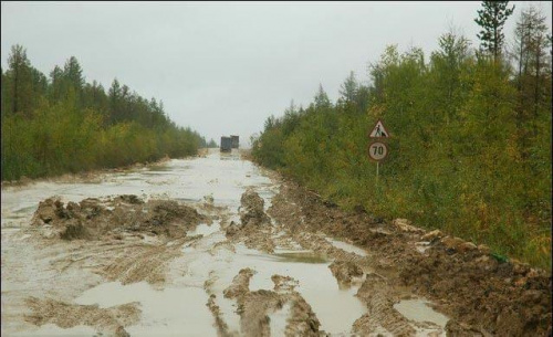 Zdjęcia poglądowe do PDF'a z "rosyjską autostradą" Jakuck-Moskwa