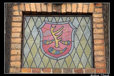 Witraz z herbem Obrzycka #Obrzycko #Warta #wielkopolska #kościół #ratusz