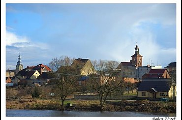 Panorama miasta #Obrzycko #Warta #wielkopolska #kościół #ratusz