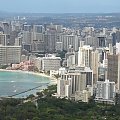 Diamond Head - panorama Honolulu- #wulkan #panorama #roślinność #przyroda #CudaNatury #ptaki #Hawaje #USA #Honolulu
