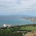 Diamond Head - panorama Honolulu #wulkan #panorama #roślinność #przyroda #CudaNatury #ptaki #Hawaje #USA #Honolulu