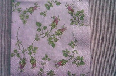 Pąki róz - Papier+Design #decoupage #serwetki #wymiana