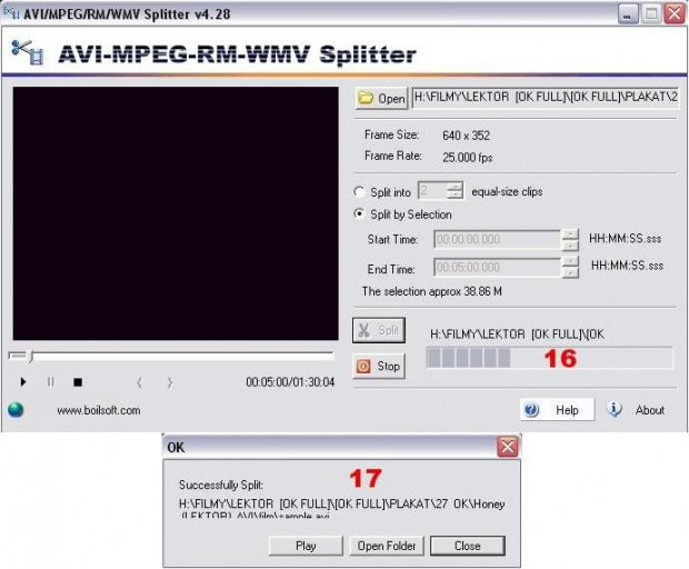 AVI MPEG RM WMV Splitter [5]