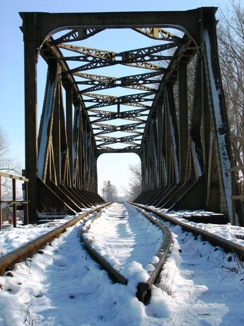 Most kolejowy #Mazury #Pisz