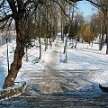 Park nad Pisą #Mazury #Pisz #Zima