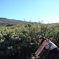 my autkiem a ta kobieta rowerkiem, podziwiałam jej kondycję, #wulkan #szczyt #Maui #PonadChmurami