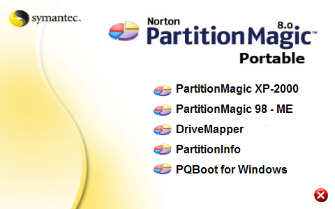 Portable Norton Partition Magic 8.05 B 1371 * ENG