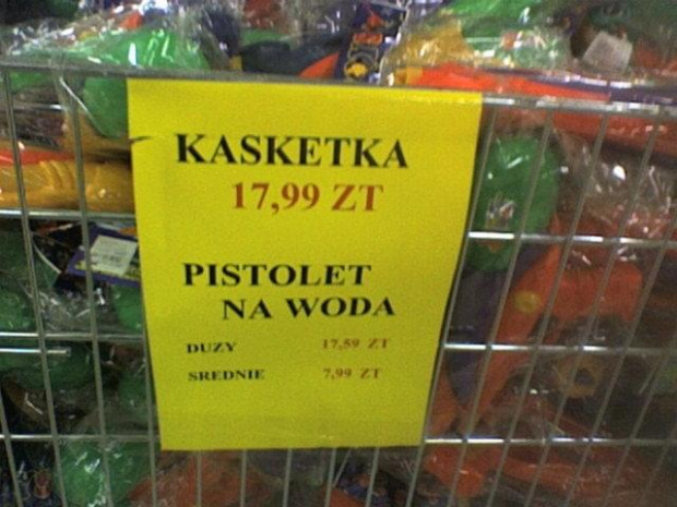 Co to jest "kasketka"? xD A "pistolet na woda" to po śląsku chyba xDDD