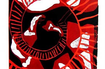 linoryt #Grafika #linoryt #stopy #schody #wędrówka