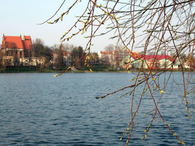 wiosna nad jeziorem