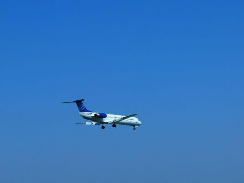 Fokker 100 (Blue Line) #BlueLine #EPKT #Pyrzowice #lądowanie #samolot #Fokker
