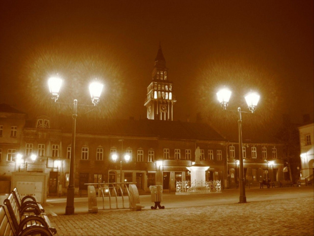 Bielsko-Biała wieczorem 30.03.2007 #Bielsko #Biała