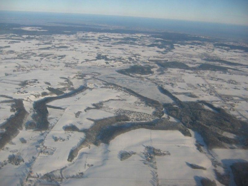 Widoki z samolotu lub zdjęcia z lotniska i samolotów.. Stansted, Luton, Gdańsk...