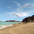 Dale_Beach #krajobraz #woda #plaża #góry #piasek #palma #drzewo #zwierzęta #dolina #miraż #iluzja #delfin #smok #fala #zamek #dom #chatka #kot #wiosna #jesień #zima #lato #księżyc #słońce #most #pingwin #wyspa #ZachódSłońca #skały