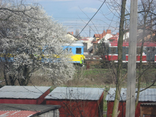 SOK kontroluje kible stojące na bocznicy w Łowiczu.
